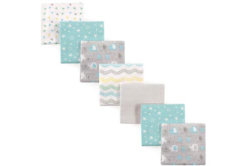 Luvable Friends Unisex Baby Flannel Receiving Blankets 7-Pack