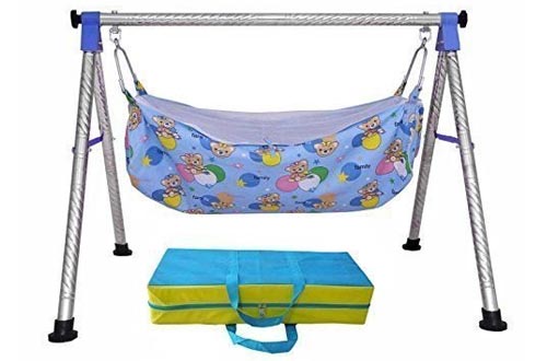 A to Z Hub Baby Cradle N Swing Ghodiyu with Indian Style Hammock Having Mosquito Net