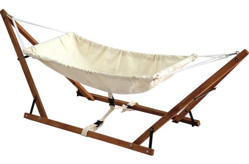 Baby Hammock Cradle 100% Cotton Cribs Travel babyhammock Wooden Swing Foldable