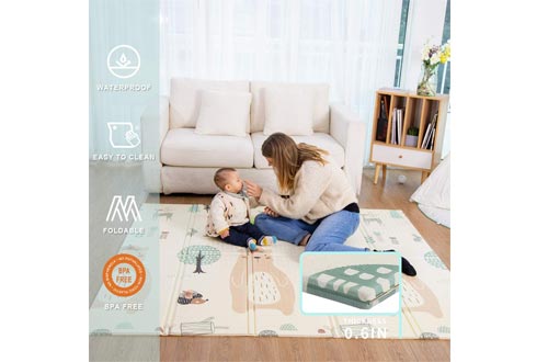 Baby Play mat, playmat,Baby mat Folding Extra Large Thick Foam Crawling playmats Reversible Waterproof Portable playmat for Babies