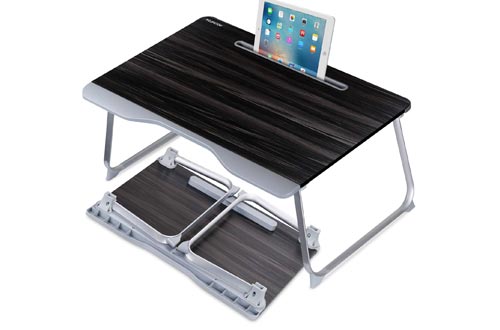 Laptop Desk for Bed, NEARPOW Laptop Bed Tray Table, Portable Folding Laptop Stand 