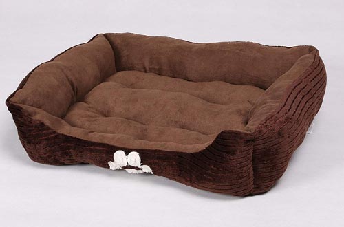 HappyCare Textiles Reversible Rectangle Pet Bed
