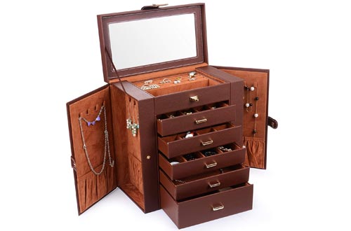 Kendal Huge Jewelry Boxes Leather