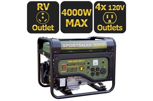 Sportsman 4,000-Watt Gasoline Powered Portable Generator with RV Outlet
