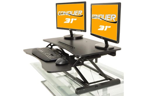 Desktop Tabletop Standing Desk Adjustable Height Sit to Stand Ergonomic Workstation