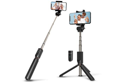 BlitzWolf Selfie Stick Bluetooth, Extendable Selfie Stick Tripod