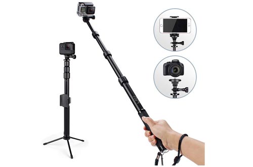 Waterproof Professional Selfie Sticks Extendable Pole 15.6-44 inch
