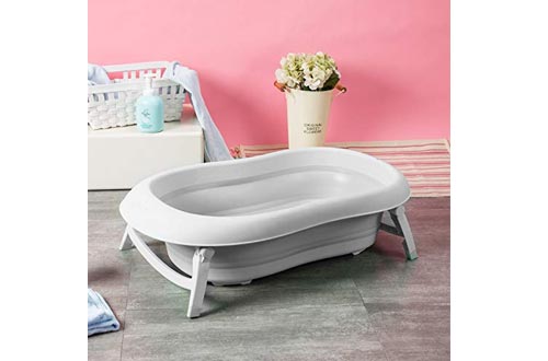 Baby Brielle 3-in-1 Portable Collapsible Infant to Toddler Space Saver Foldable Bath tub