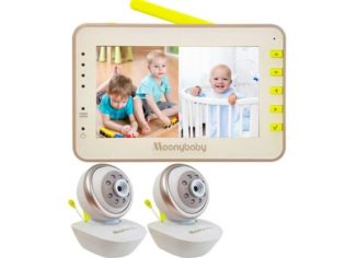 Video Baby Monitor 2 Cameras, Split Screen by Moonybaby
