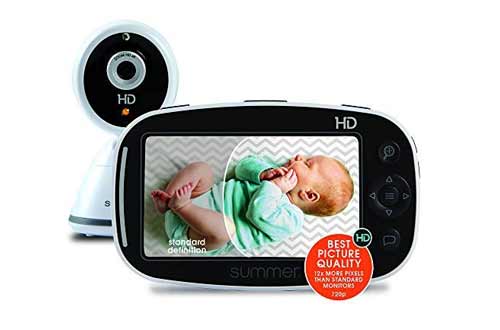 Summer Baby Pixel Zoom HD Video Monitor with 5-Inch Display and Remote Steering Camera