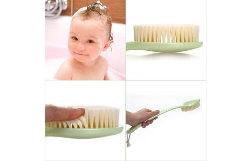Soft Bath Brush for Back with 14'' Long Handle Body