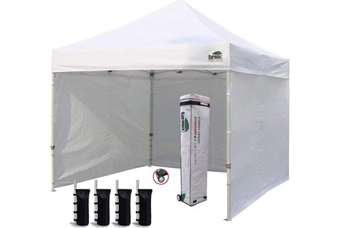Eurmax Canopy Tent with 4 Removable Zipper End Side Walls