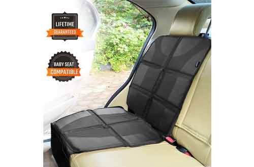 Sunferno Car Seat Protector - Protects Your Car Seat from Baby Car Seat Indents, Dirt and Spills - Waterproof Thick Padded Protector to Keep Your Auto Upholstery Looking New