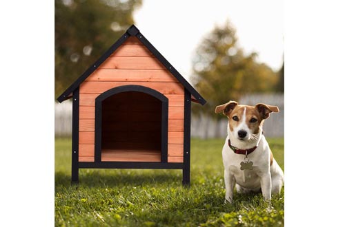 Tangkula Pet Outdoor Dog House Weather Waterproof