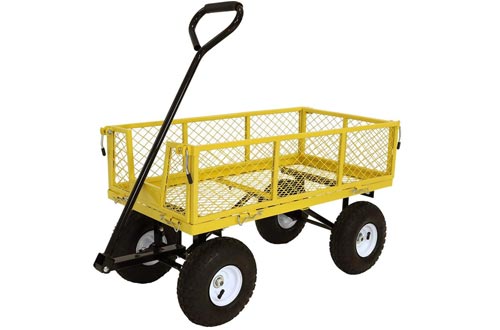 Sunnydaze Utility Steel Garden Cart