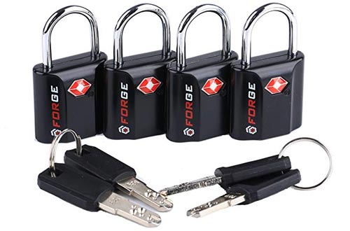 Forge TSA Approved Luggage Locks Dimple Key