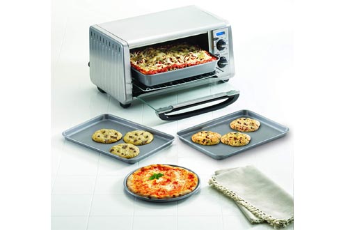 Farberware 57775 Non stick Bakewares Toaster Oven Set with Nonstick Baking Pans
