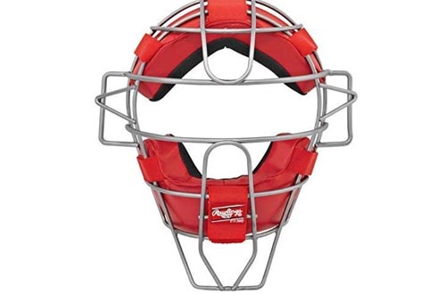 Rawlings Ultra Lightweight Adult Catcher's Face Mask, Scarlet