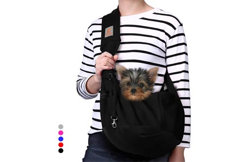  TOMKAS Small Dog Cat Carrier Sling Hands Free Pet Puppy Outdoor Travel Bag Tote Reversible
