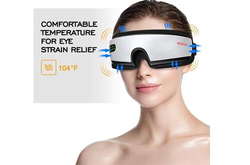 ENEACRO Wireless Eye Massager for Dry Eye Dark Circles Eye Bags with Heating,Air Pressure Vibration and Bluetooth,Therapy Shiatsu Massager for Fatigue Relief Eye Strain and Improve Sleep