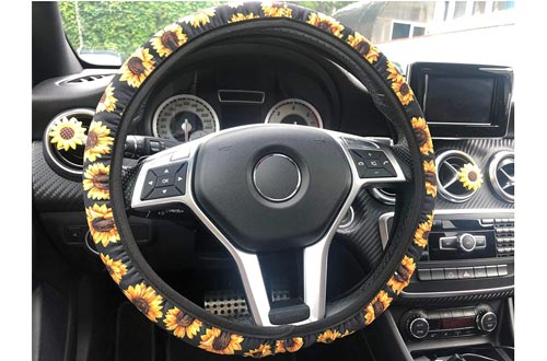 Zadin Sunflower Steering Wheel Cover for Women