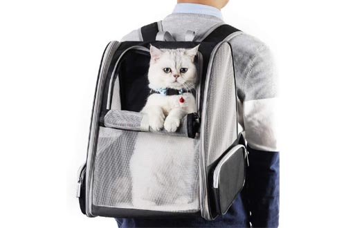 Texsens Innovative Traveler Bubble Backpack Pet Carriers for Cats and Dogs