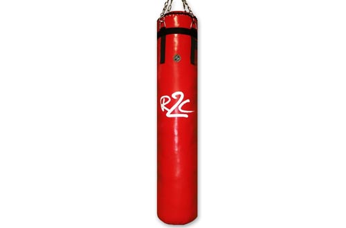  Ring to Cage Muay Thai Banana Heavy Bag - Red - Filled for Muay Thai, MMA, Kickboxing, Boxing