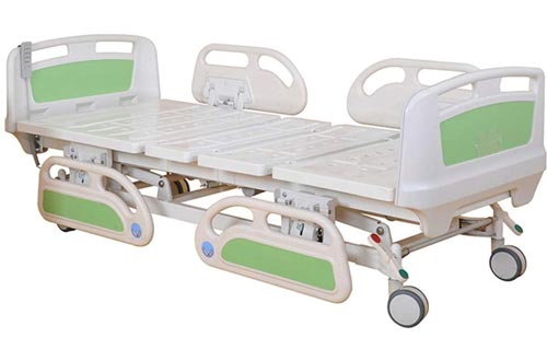 Hight Quality Medical Three Function Electric Hospital Bed for Patients - for Home Care and Medical Equipment- Easy to Transport Casters