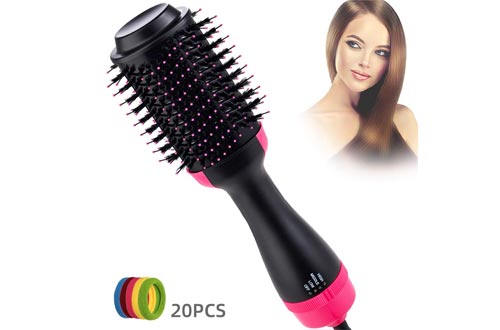  Hot Air Brush, Hair Dryer Brush, One Step Hair Dryer and Volumizer for Straightening or Curling, Hair Straightener, Curl Brush