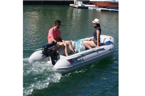 INMAR 9’0” Dinghy Tender Inflatable Boat - 270H-TS - 3 Passenger Grey Boat Inflatables