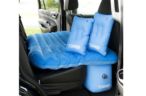 DS18 AUTO-MAT/BL Blue Multifunctional Pet Friendly Mattress Inflated Bed Cushion Camping Universal SUV Car Back Seat
