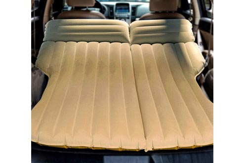 LUOOV Multifunctional Car SUV Air Mattress Camping Bed,Outdoor SUV Dedicated Mobile Cushion Extended Travel Mattress Air Bed Inflatable
