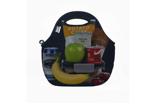 BUILT LB31-BLK Gourmet Getaway Soft Neoprene Lunch Tote Bag