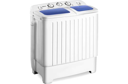 Giantex Portable Mini Compact Twin Tub Washing Machine 17.6lbs Washer Spain Spinner Portable Washing Machine