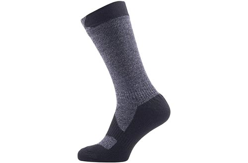 SEALSKINZ 100% Waterproof Sock - Windproof & Breathable - Mid length