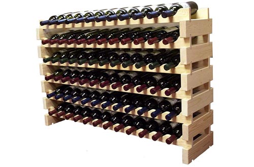 Stackable Modular Wine Rack Stackable Storage Stand Display Shelves