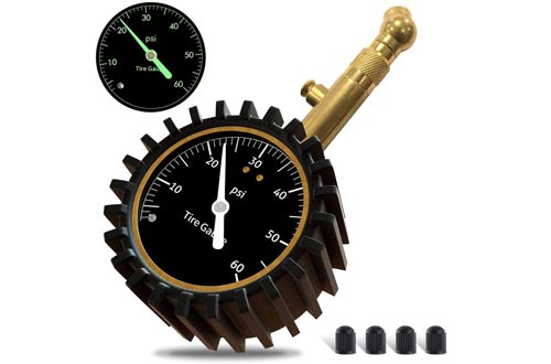 GLISTON Car Tire Pressure Gauge, Tire Pressure Gauge, Heavy Duty Tire Air Pressure Gauge for Car