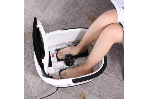 TubyTime Foot Spa Bath Massager with Heat and Bubble Jets