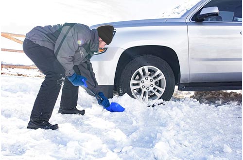 Hopkins 17211 SubZero Auto Emergency Snow Shovel with Extendable Handle