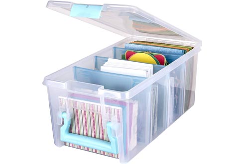 Art Bin 6925AA Semi Satchel with Removable Dividers, Portable Art & Craft Organizer with Handle