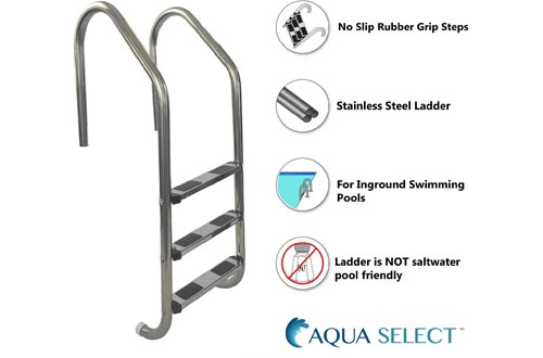 Aqua Select Three Tread Stainless Steel Pool Ladder