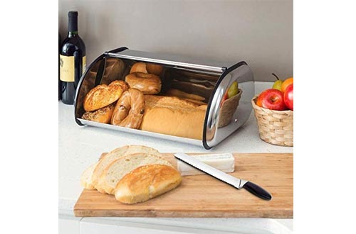 Simpli-Magic Bread Box Stainless Steel Breadbox