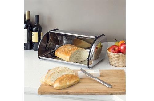 Home Basics Stainless Steel Bread Box
