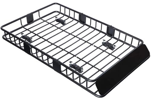Tiptiper Roof Basket, 64”/43”Universal Roof Rack Cargo Basket