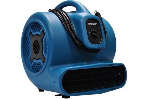 XPOWER X-830 1 HP 3600 CFM 3 Speed Professional Air Mover