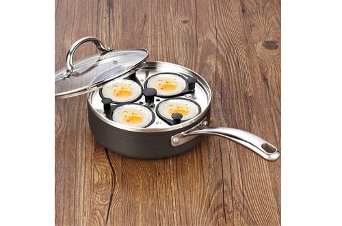 Cooks Standard 4 Cup Nonstick Hard Anodized Egg Poacher Pan